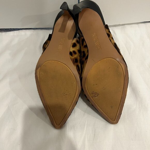 NINE West Splash Leopard Booties Women’s Size 7 ½ - Picture 6 of 10